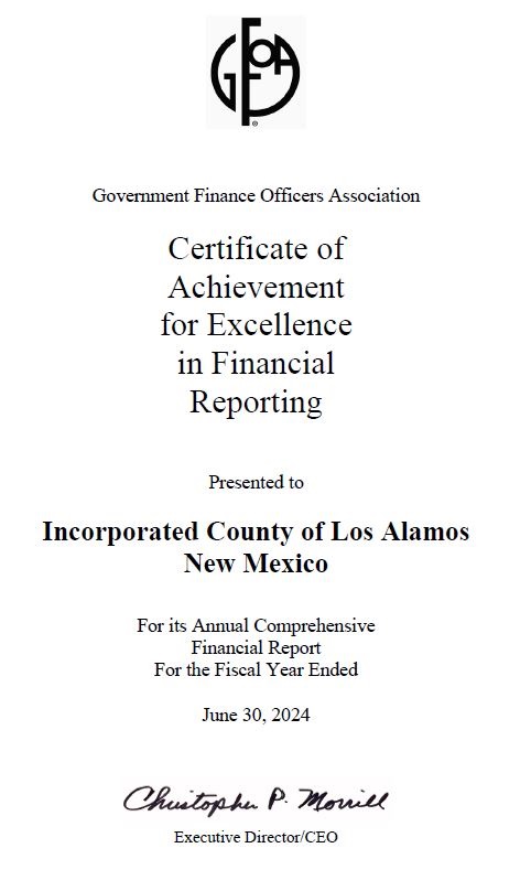 FY24 ACFR Award_GFOA