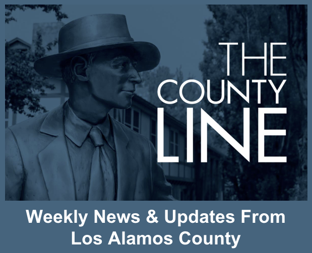The County Line header image that says weekly news and updates from Los Alamos County