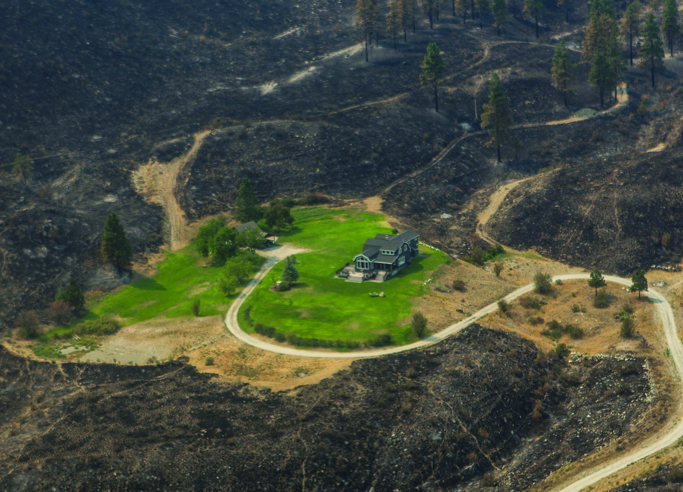 Home saved by defensible space
