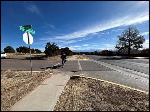 Bicycle on road