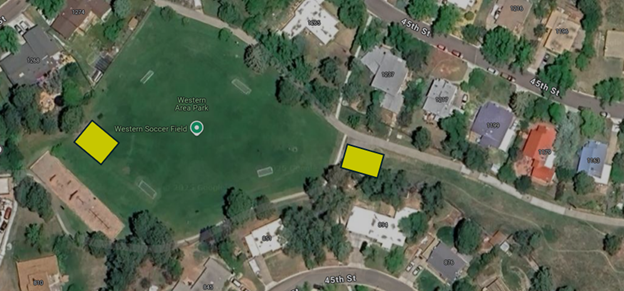 Map of work zones in Western Area Park