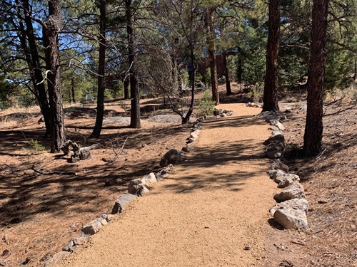 Kinnikinnik Park ADA Trail Completed in the trees