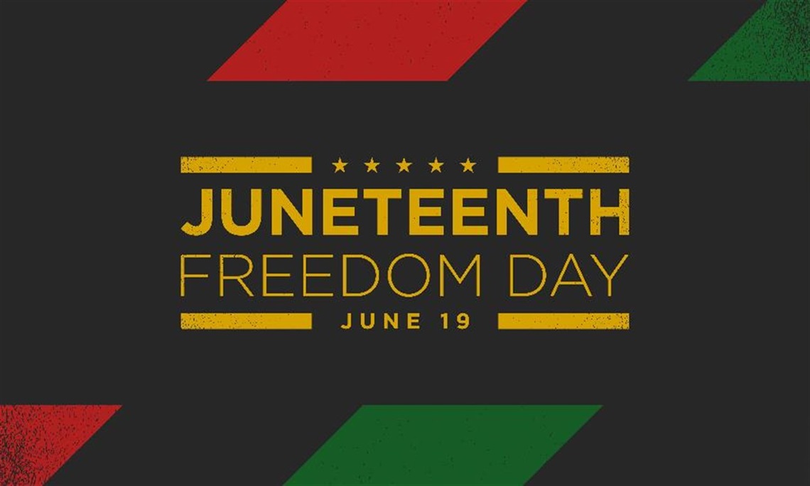 Black background with Red and Green Stripes with yellow text 